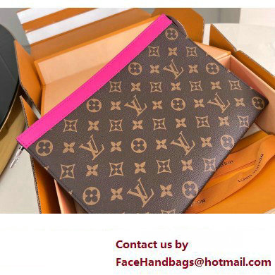 Louis Vuitton Monogram Canvas Pochette Voyage MM Bag M82858 Fuchsia 2024