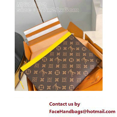 Louis Vuitton Monogram Canvas Pochette Voyage MM Bag M82860 Yellow 2024