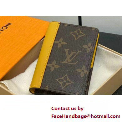 Louis Vuitton Monogram Canvas Pocket Organizer Wallet M82955 Yellow 2024