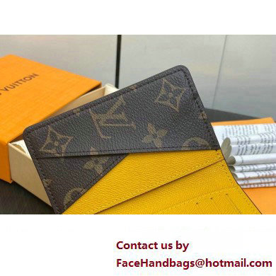 Louis Vuitton Monogram Canvas Pocket Organizer Wallet M82955 Yellow 2024