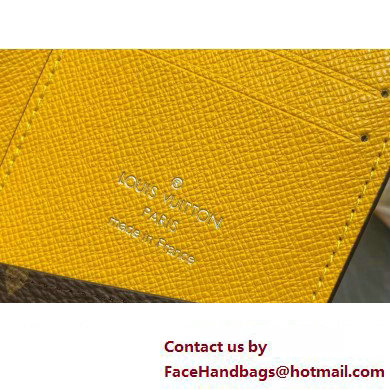 Louis Vuitton Monogram Canvas Pocket Organizer Wallet M82955 Yellow 2024