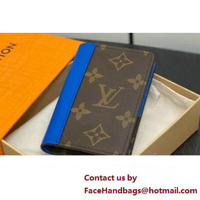 Louis Vuitton Monogram Canvas Pocket Organizer Wallet M82956 Blue 2024