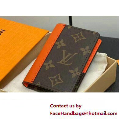 Louis Vuitton Monogram Canvas Pocket Organizer Wallet Orange 2024 - Click Image to Close