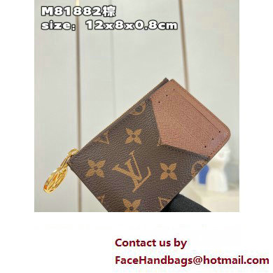 Louis Vuitton Monogram Canvas Romy Card Holder M81880 Armagnac Brown