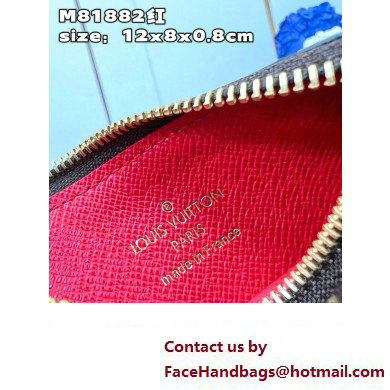 Louis Vuitton Monogram Canvas Romy Card Holder M81881 Red