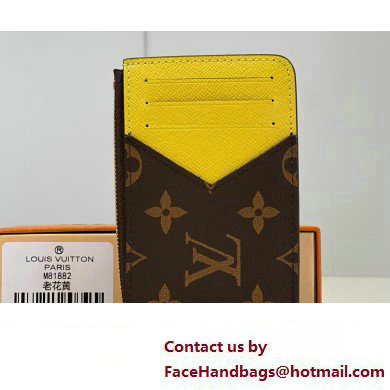 Louis Vuitton Monogram Canvas Romy Card Holder M81882 Yellow