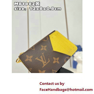 Louis Vuitton Monogram Canvas Romy Card Holder M81882 Yellow