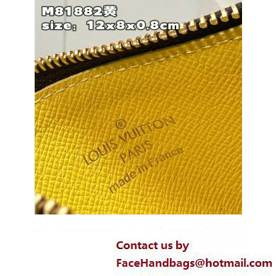 Louis Vuitton Monogram Canvas Romy Card Holder M81882 Yellow