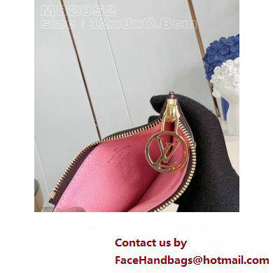 Louis Vuitton Monogram Canvas Romy Card Holder M82852 Vivienne print Pink