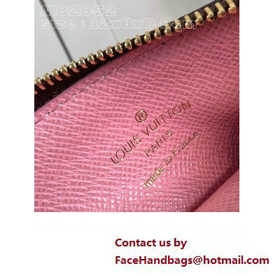 Louis Vuitton Monogram Canvas Romy Card Holder M82852 Vivienne print Pink