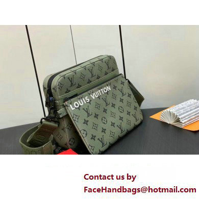 Louis Vuitton Monogram Canvas Trio Messenger Bag M23783 Khaki Green/Vermillion Red 2023