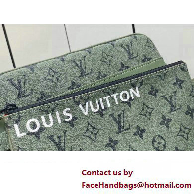 Louis Vuitton Monogram Canvas Trio Messenger Bag M23783 Khaki Green/Vermillion Red 2023