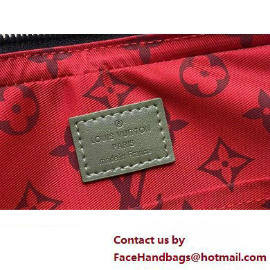 Louis Vuitton Monogram Canvas Trio Messenger Bag M23783 Khaki Green/Vermillion Red 2023