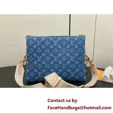 Louis Vuitton Monogram Denim Coussin PM Bag M24564 Blue New LV Remix 2024