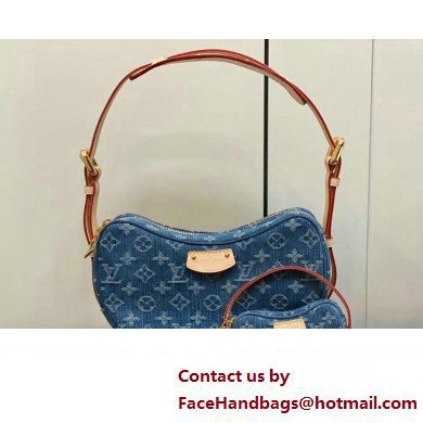 Louis Vuitton Monogram Denim Croissant MM Bag M46856 2024 - Click Image to Close