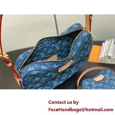 Louis Vuitton Monogram Denim Croissant MM Bag M46856 2024