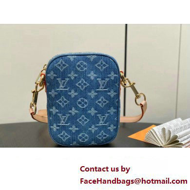 Louis Vuitton Monogram Denim Fairfax Pochette Bag M82948 Blue New LV Remix 2024