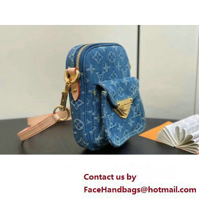 Louis Vuitton Monogram Denim Fairfax Pochette Bag M82948 Blue New LV Remix 2024