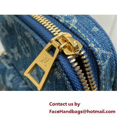 Louis Vuitton Monogram Denim Fairfax Pochette Bag M82948 Blue New LV Remix 2024