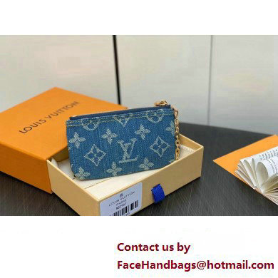 Louis Vuitton Monogram Denim Key Pouch M82961 2024 - Click Image to Close