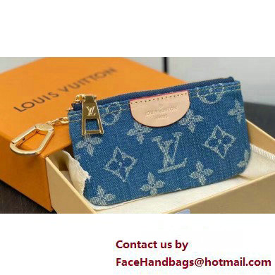 Louis Vuitton Monogram Denim Key Pouch M82961 2024