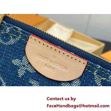 Louis Vuitton Monogram Denim Key Pouch M82961 2024