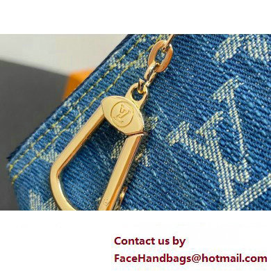 Louis Vuitton Monogram Denim Key Pouch M82961 2024