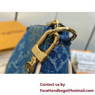 Louis Vuitton Monogram Denim Mini Pochette Accessoires M82960 Blue 2024