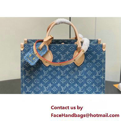 Louis Vuitton Monogram Denim OnTheGo MM Bag M46871 2024