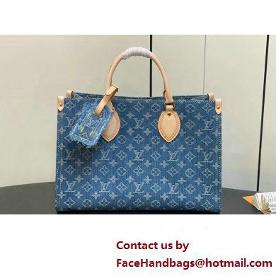 Louis Vuitton Monogram Denim OnTheGo MM Bag M46871 2024