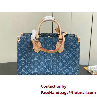 Louis Vuitton Monogram Denim OnTheGo MM Bag M46871 2024