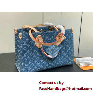 Louis Vuitton Monogram Denim OnTheGo MM Bag M46871 2024