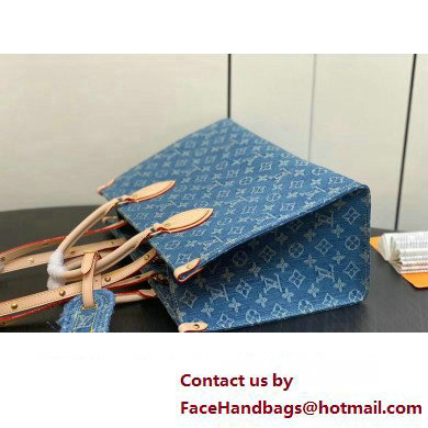 Louis Vuitton Monogram Denim OnTheGo MM Bag M46871 2024