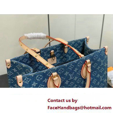 Louis Vuitton Monogram Denim OnTheGo MM Bag M46871 2024