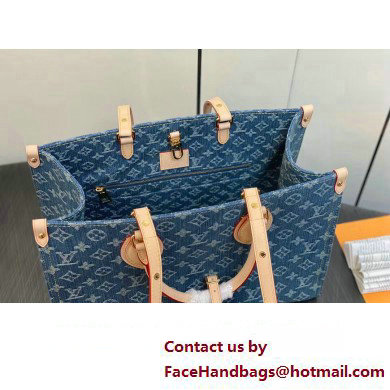 Louis Vuitton Monogram Denim OnTheGo MM Bag M46871 2024