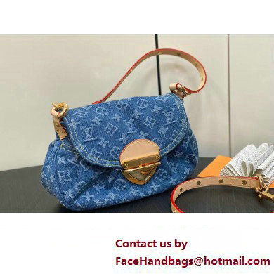 Louis Vuitton Monogram Denim Sunset Bag M46829 Blue New LV Remix 2024