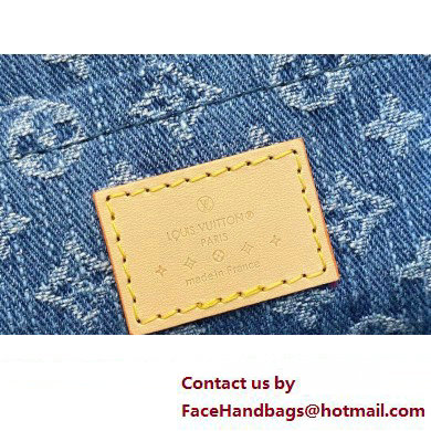 Louis Vuitton Monogram Denim Sunset Bag M46829 Blue New LV Remix 2024