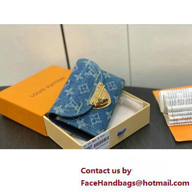 Louis Vuitton Monogram Denim Victorine Wallet M82959 Blue 2024