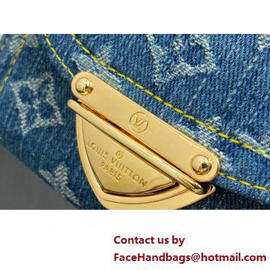 Louis Vuitton Monogram Denim Victorine Wallet M82959 Blue 2024