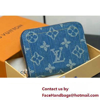 Louis Vuitton Monogram Denim Zippy Coin Purse M82957 2024