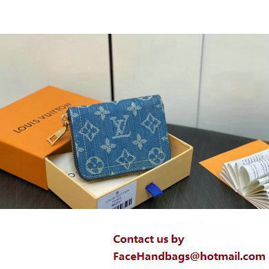 Louis Vuitton Monogram Denim Zippy Coin Purse M82957 2024