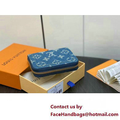 Louis Vuitton Monogram Denim Zippy Coin Purse M82957 2024