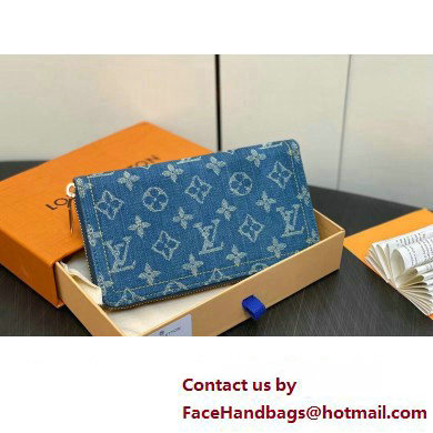 Louis Vuitton Monogram Denim Zippy Wallet M82958 2024