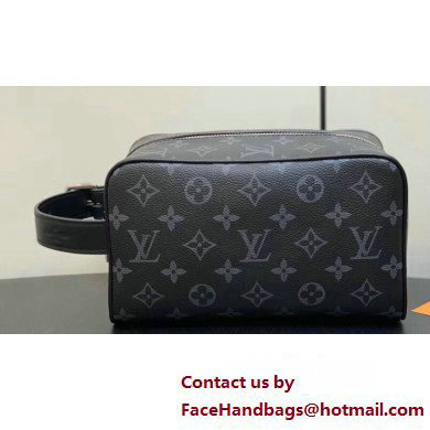 Louis Vuitton Monogram Eclipse canvas Locker Dopp Kit Bag M83113 2024 - Click Image to Close