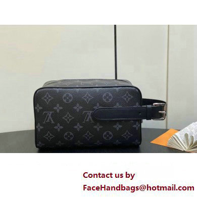 Louis Vuitton Monogram Eclipse canvas Locker Dopp Kit Bag M83113 2024