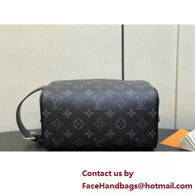 Louis Vuitton Monogram Eclipse canvas Locker Dopp Kit Bag M83113 2024