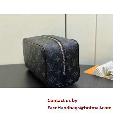 Louis Vuitton Monogram Eclipse canvas Locker Dopp Kit Bag M83113 2024