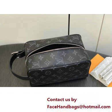 Louis Vuitton Monogram Eclipse canvas Locker Dopp Kit Bag M83113 2024