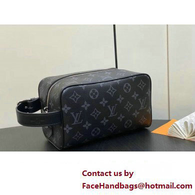 Louis Vuitton Monogram Eclipse canvas Locker Dopp Kit Bag M83113 2024