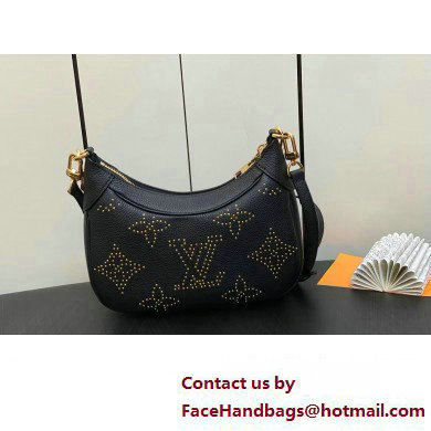 Louis Vuitton Monogram Empreinte Bagatelle Bag M46735 Studs Black 2023